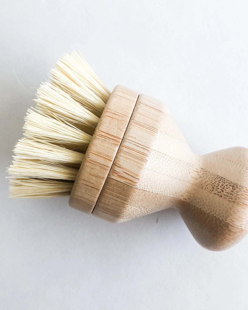 Natural Bamboo Pot & Dish Brush with Replaceable Head – Sisal Brush