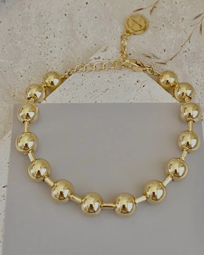 Military Beaded Chain Bracelet