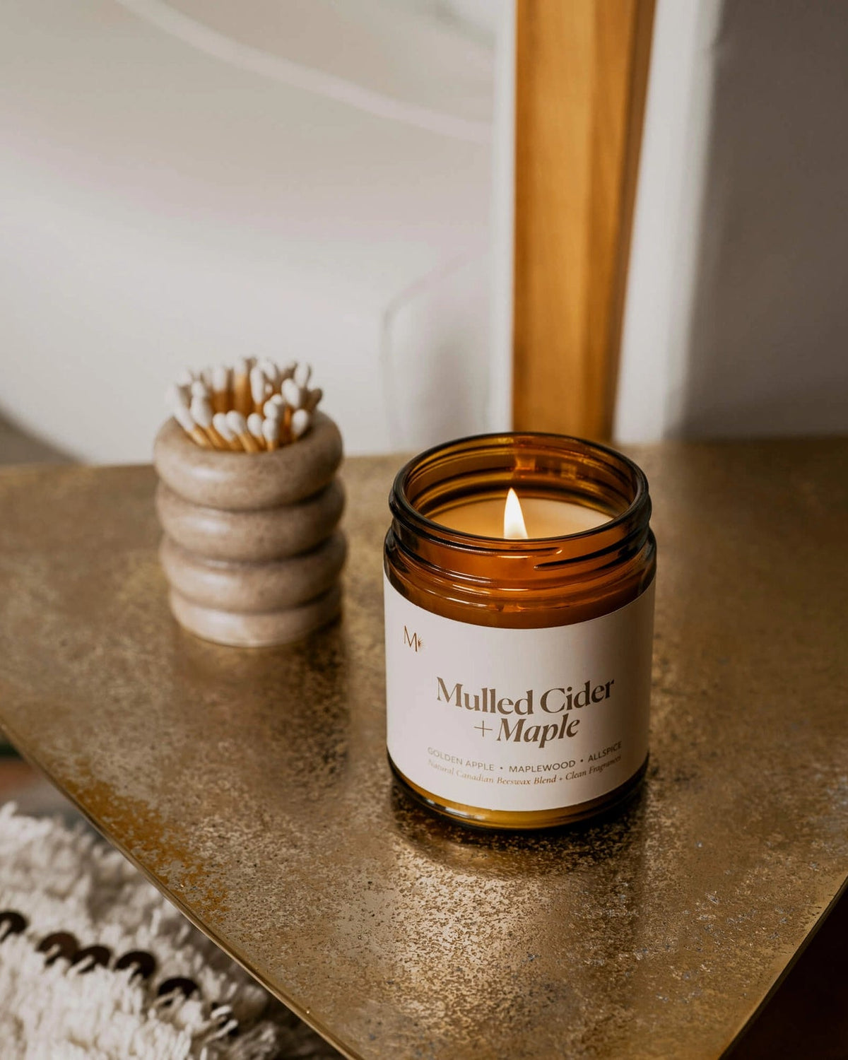 Mulled Cider + Maple | Canadian Beeswax Candle