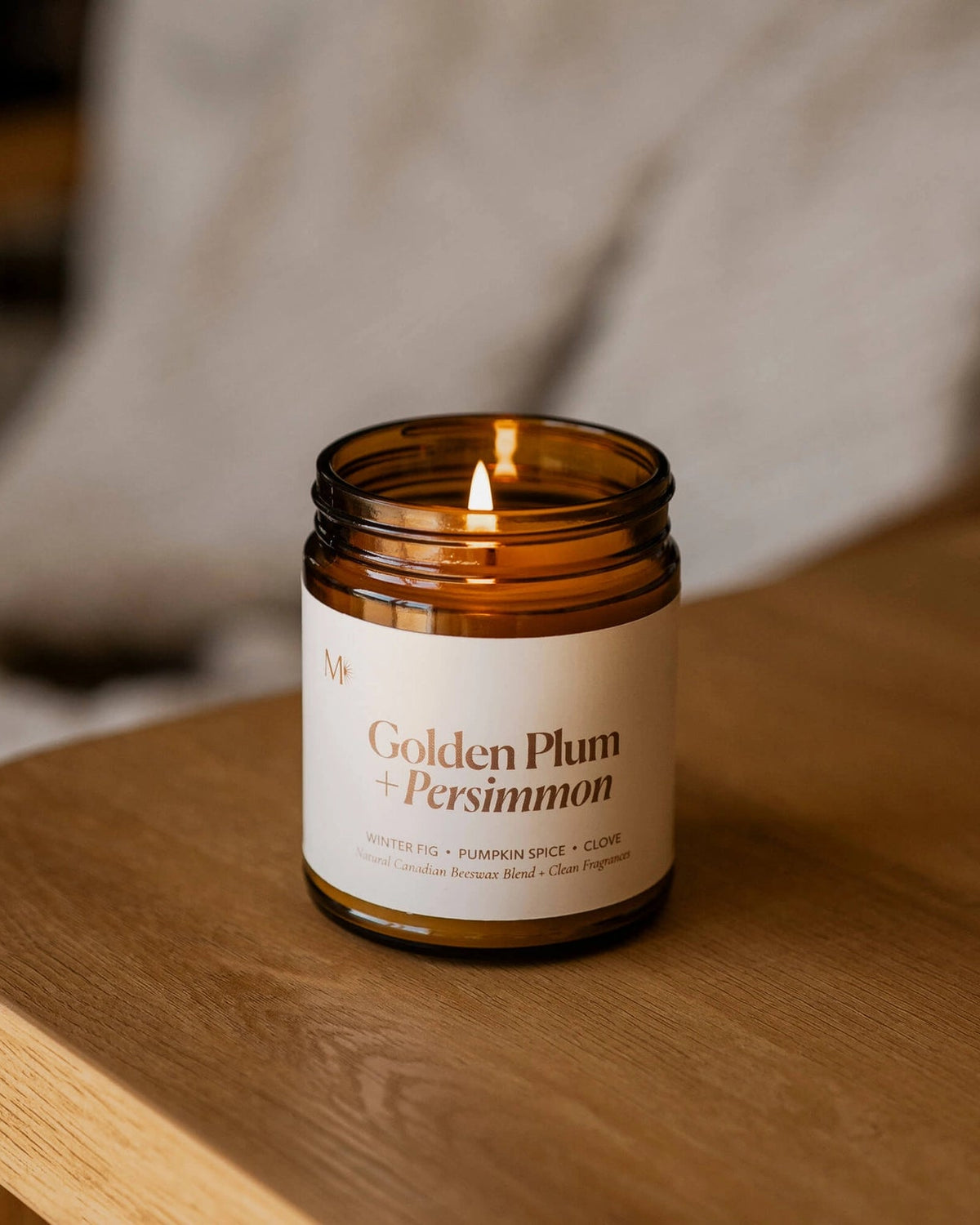 Golden Plum + Persimmon | Canadian Beeswax Candle