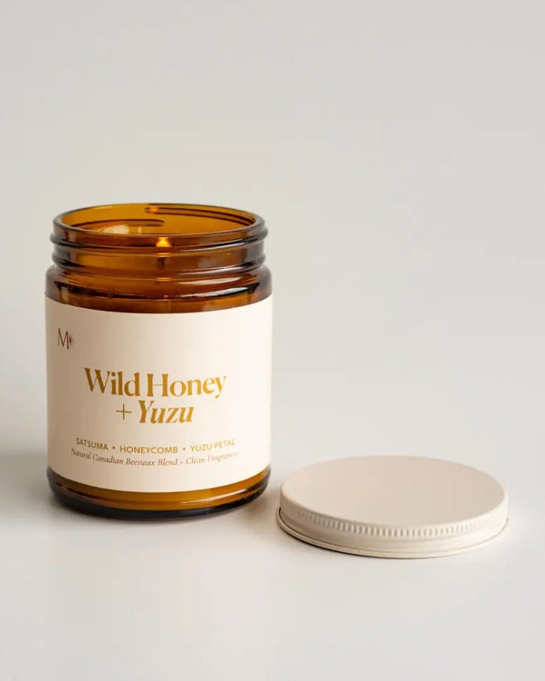 Wild Honey + Yuzu | Canadian Beeswax Candle