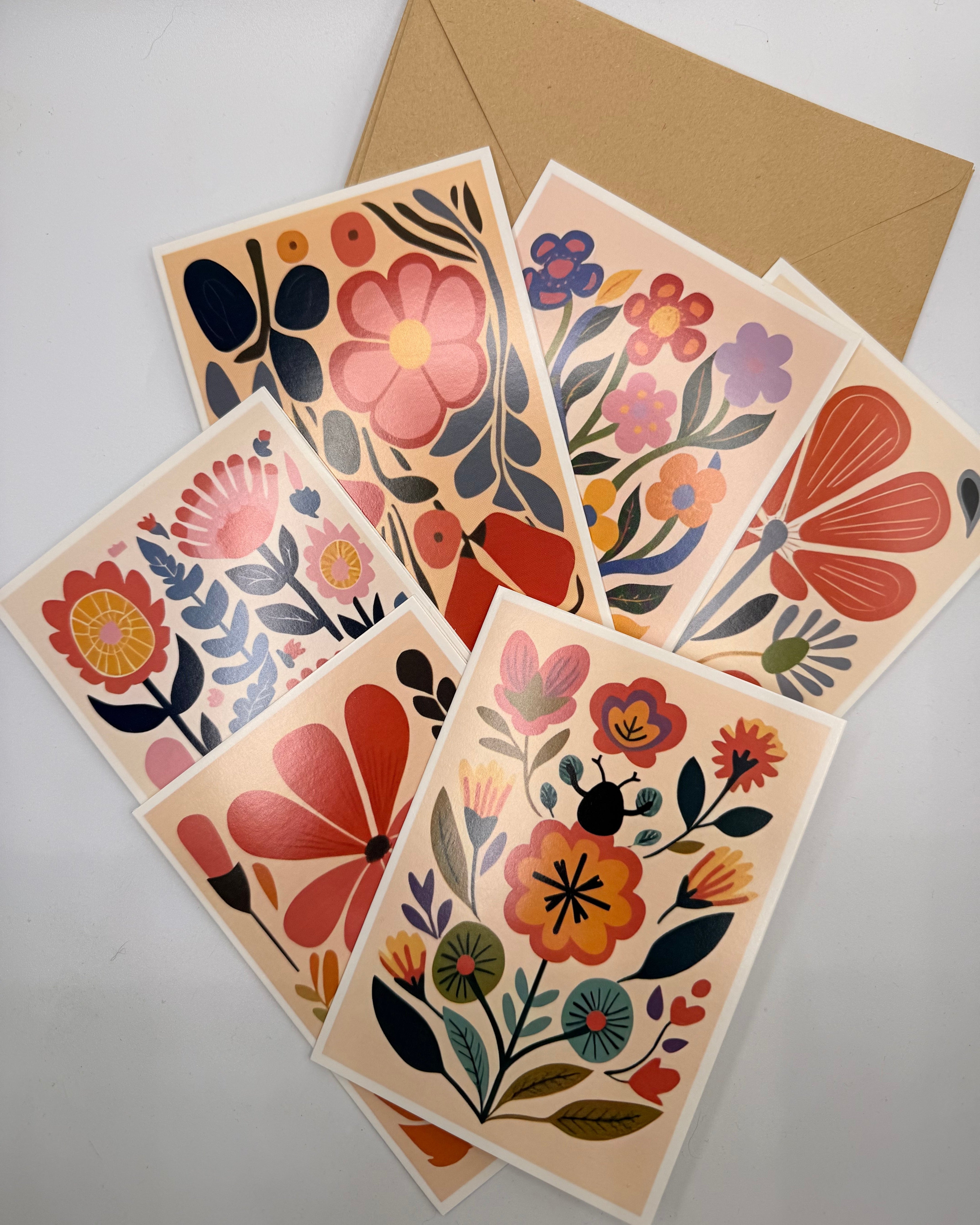 Botanical Greeting Card Set