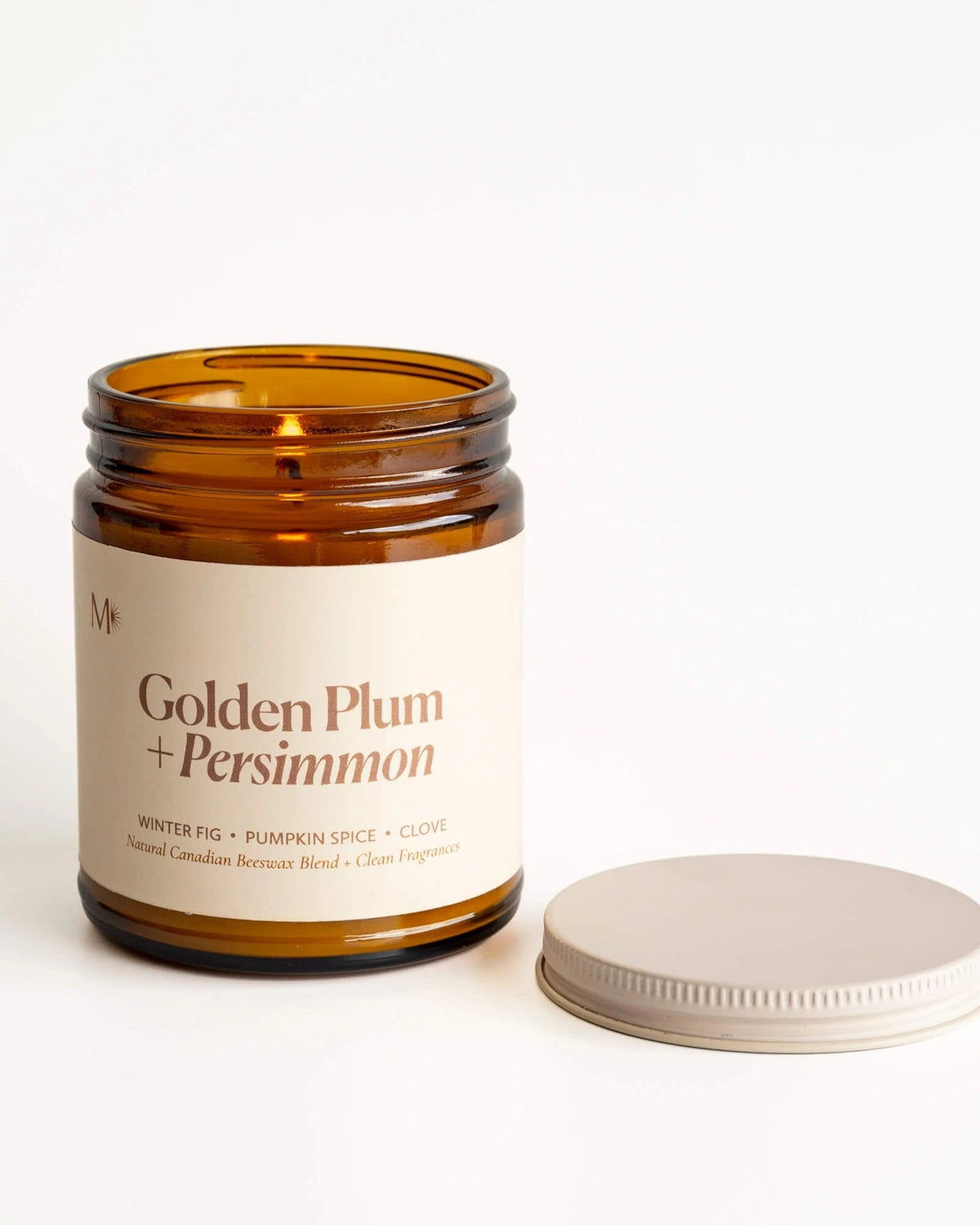 Golden Plum + Persimmon | Canadian Beeswax Candle