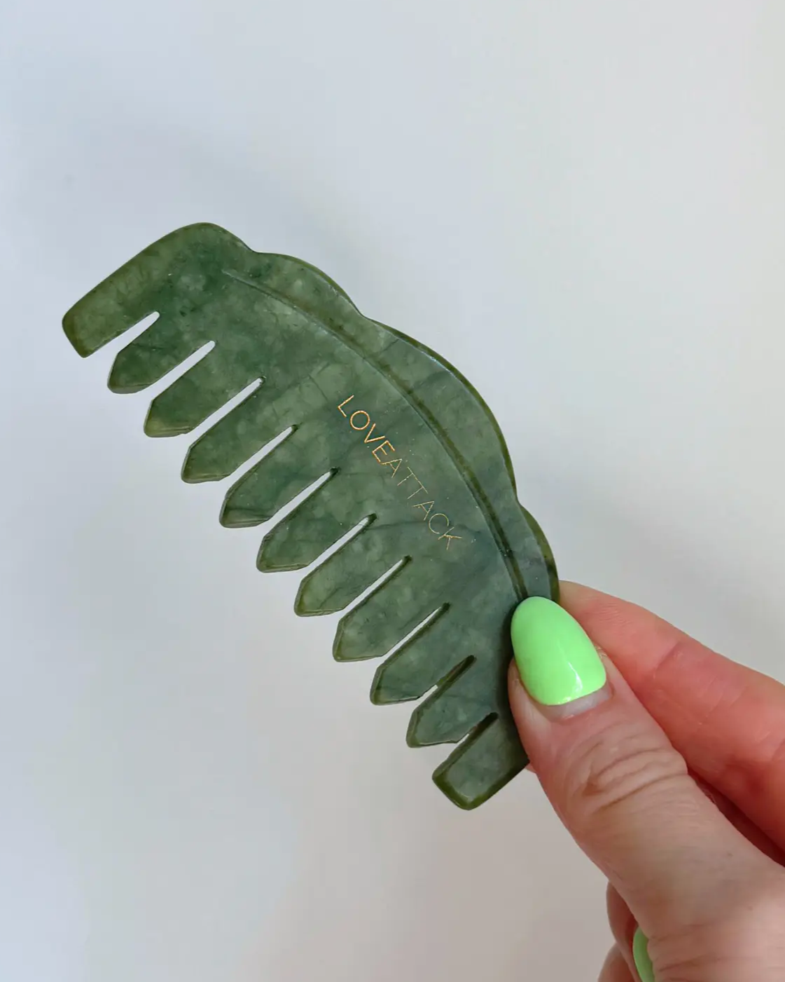 Jade Gua Sha Comb For Scalp and Neck