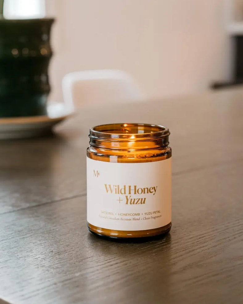 Wild Honey + Yuzu | Canadian Beeswax Candle